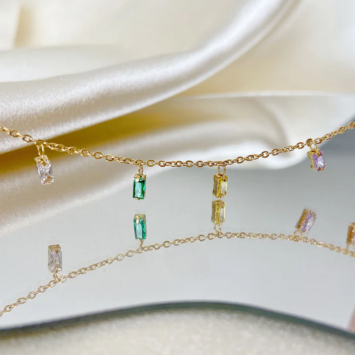 18KT Gold Plated Grace Multicolour Bracelet - Atulya Jewellers