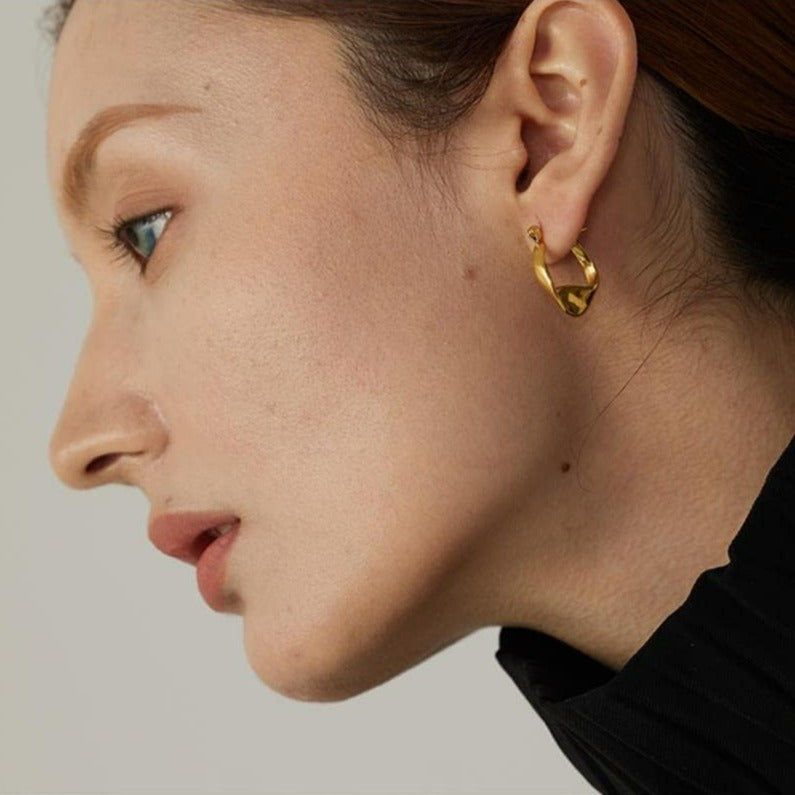 18KT Gold Plated Taylor Earrings - Atulya Jewellers