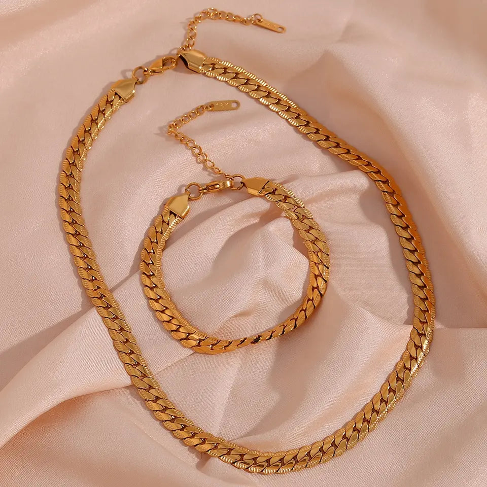 18KT Gold Plated Kathie Chain - Atulya Jewellers