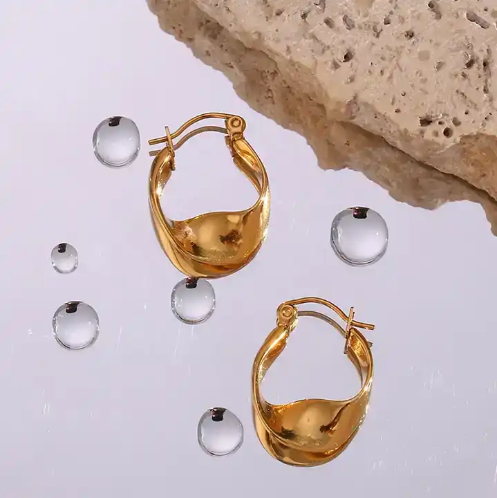 18KT Gold Plated Taylor Earrings - Atulya Jewellers