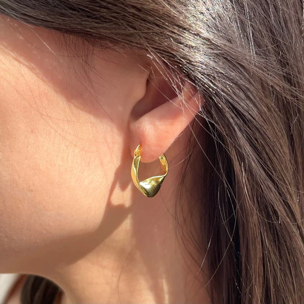 18KT Gold Plated Taylor Earrings - Atulya Jewellers