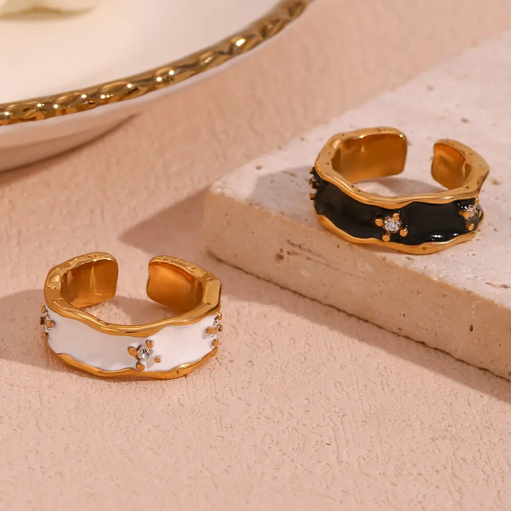 18KT Gold Plated Emily CZ Ring - Atulya Jewellers