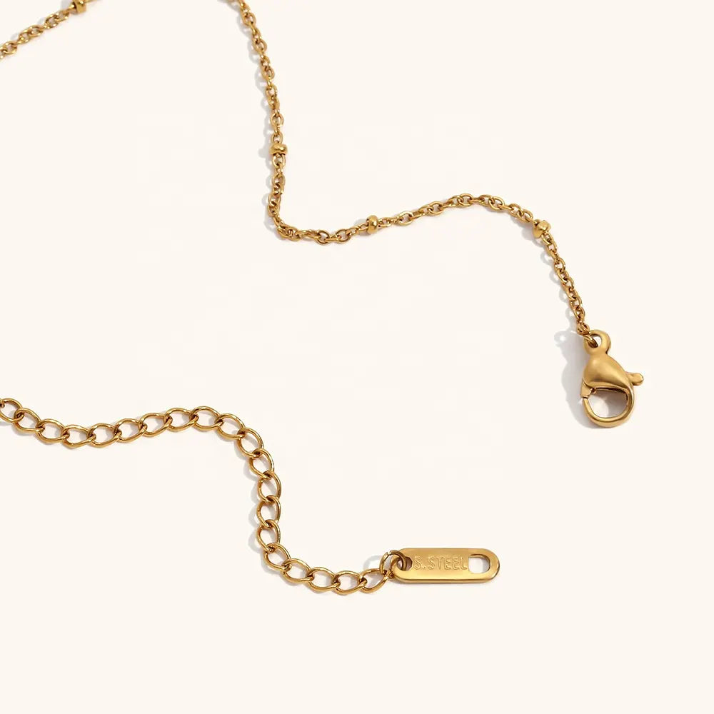 18KT Gold Plated Riva Evil Eye Necklace - Atulya Jewellers