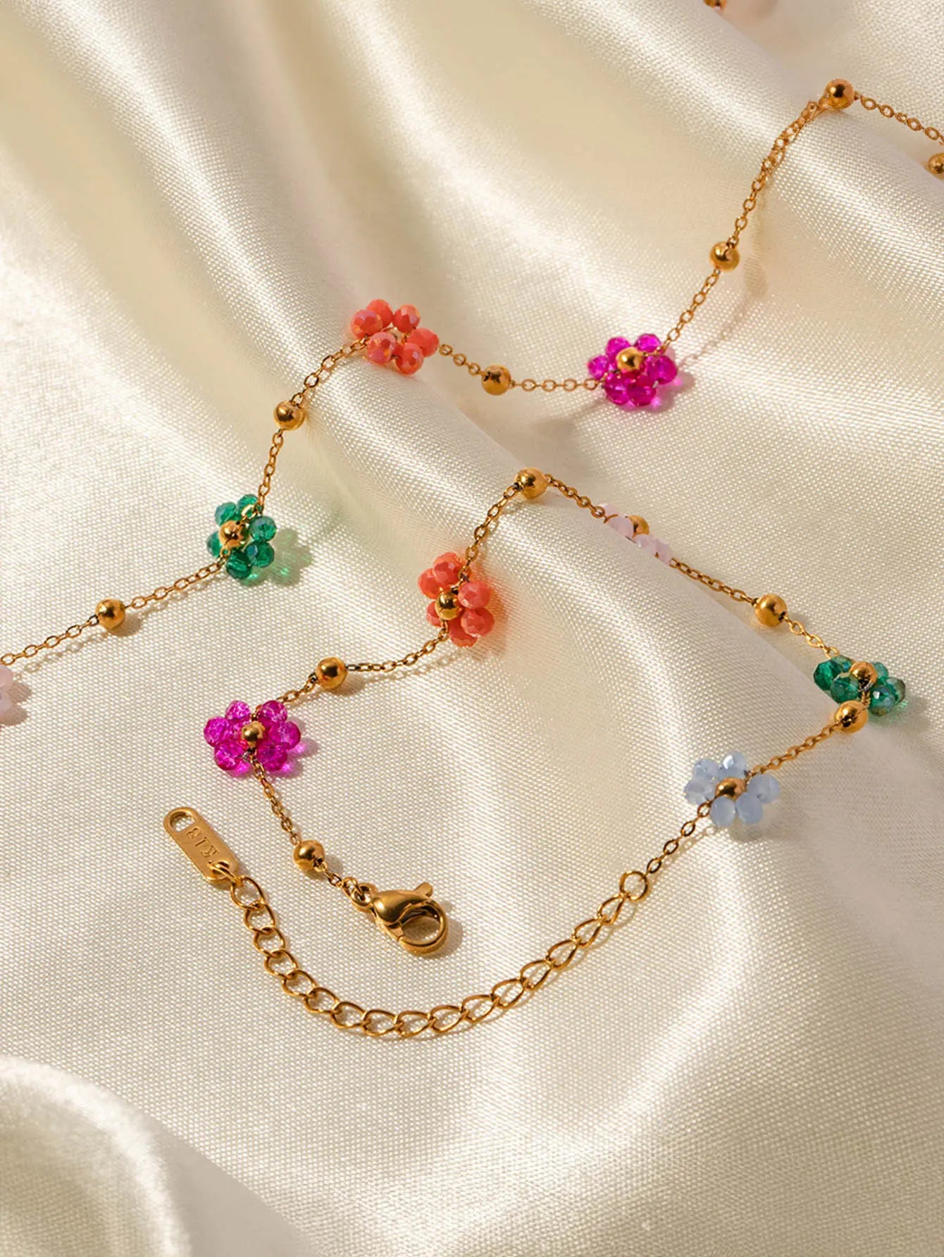 18KT Gold Plated Dainty Bloom Bracelet - Atulya Jewellers