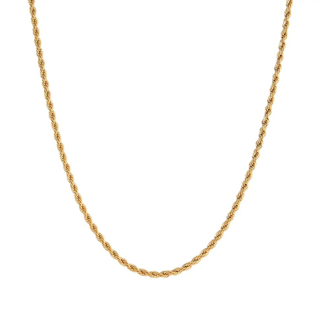 18KT Gold Plated Rope Chain - Atulya Jewellers