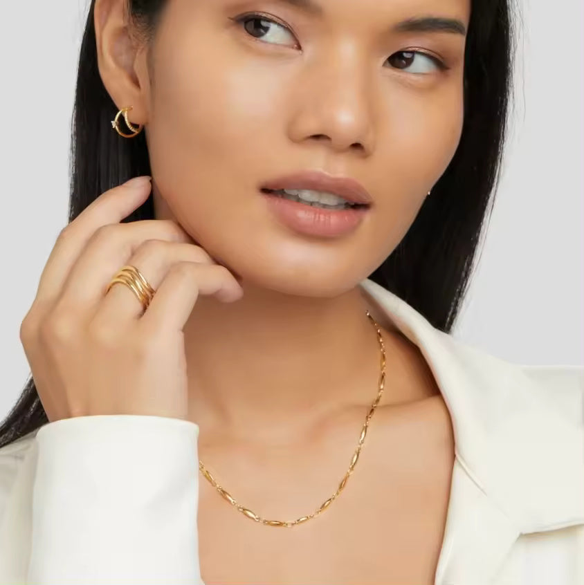 18KT Gold Plated Seed Chain - Atulya Jewellers