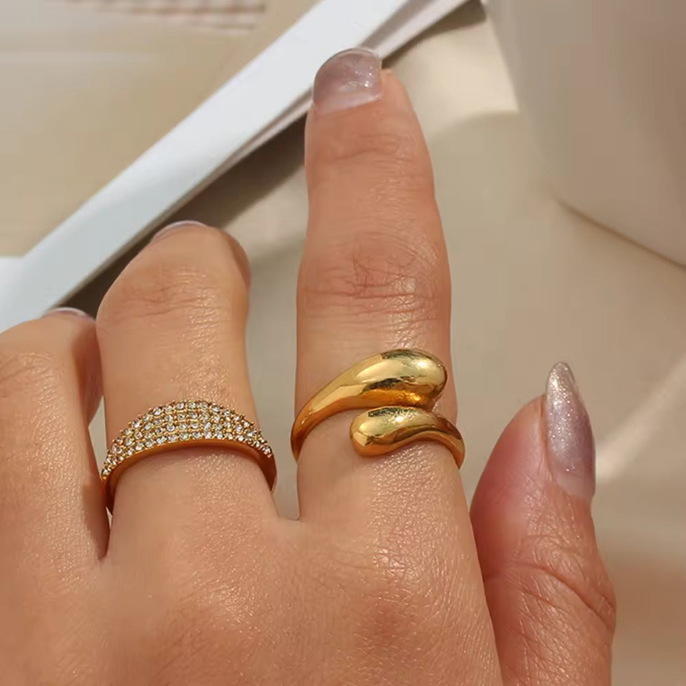 18KT Gold Plated Alisa Ring - Atulya Jewellers