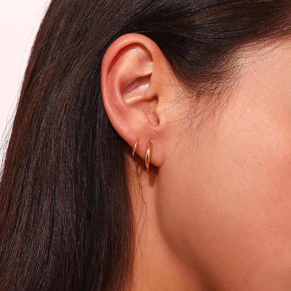 18KT Gold Plated Nora 2 in 1 Huggies - Atulya Jewellers