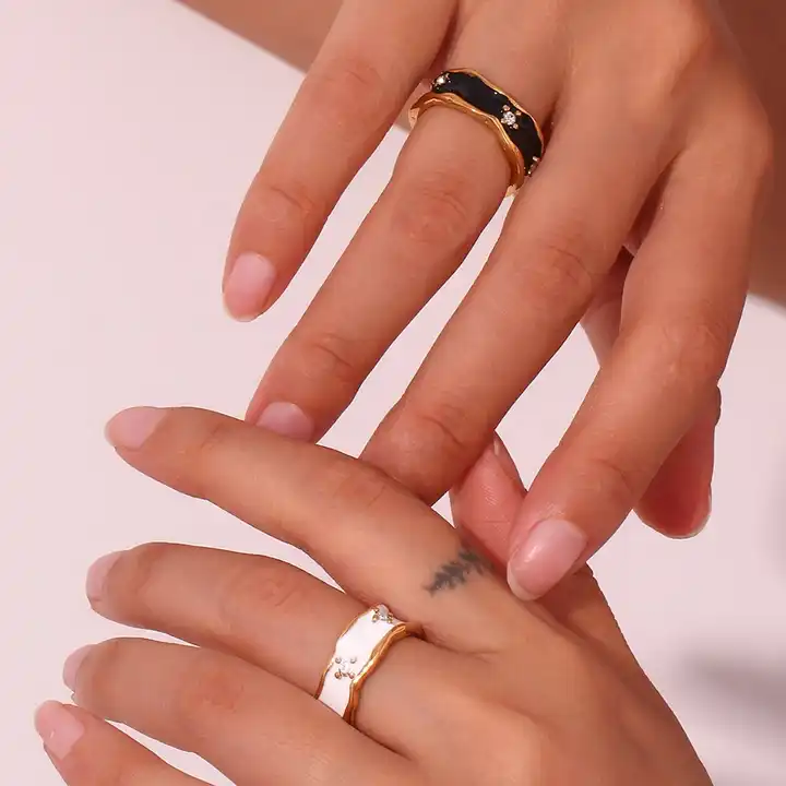 18KT Gold Plated Emily CZ Ring - Atulya Jewellers