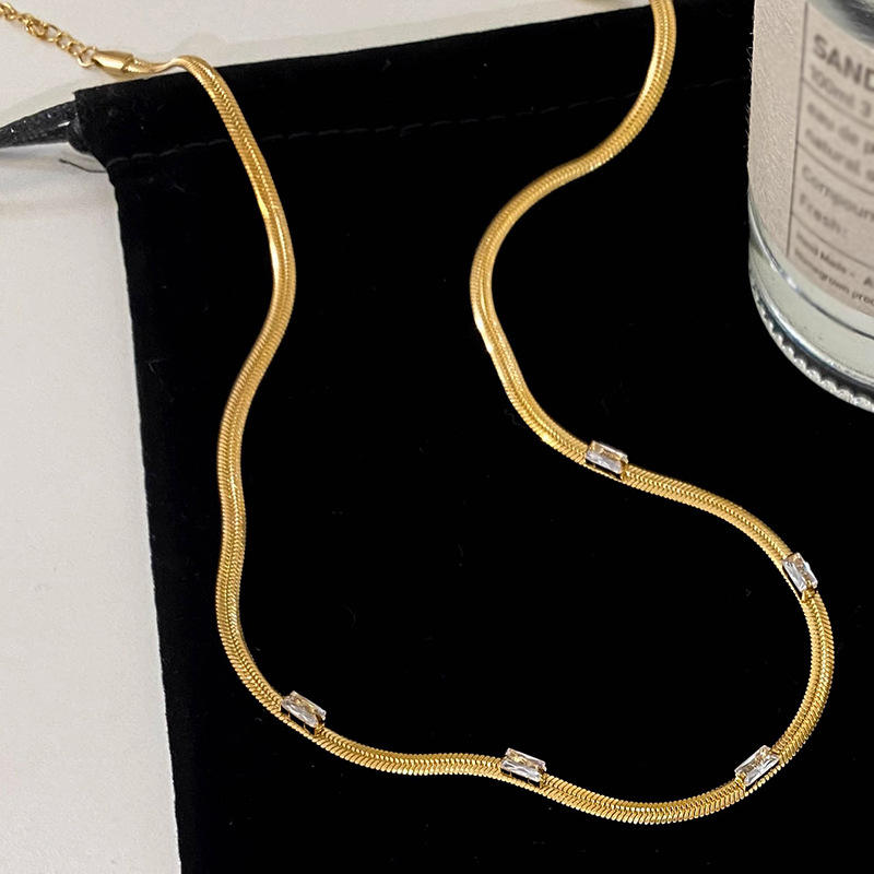 18KT Gold Plated Orlia Silk Necklace - Atulya Jewellers