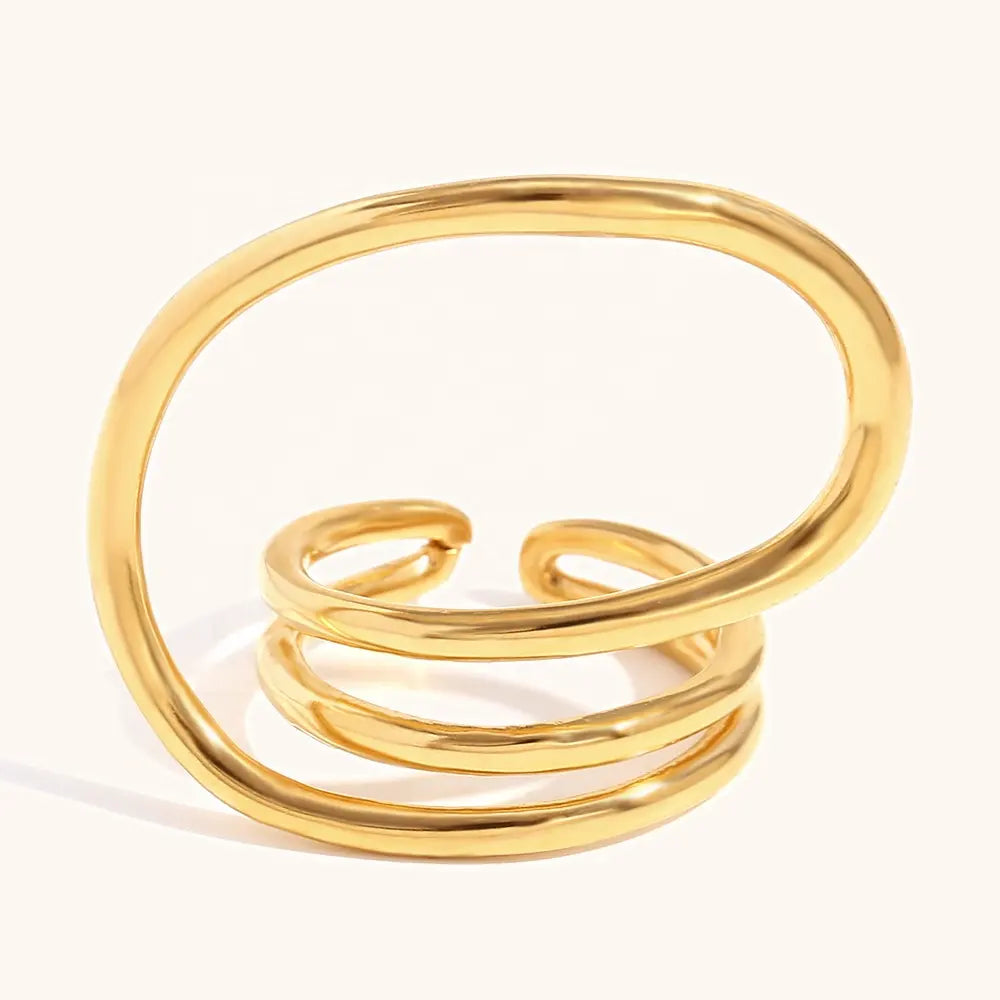 18KT Gold Plated Arden Ring - Atulya Jewellers