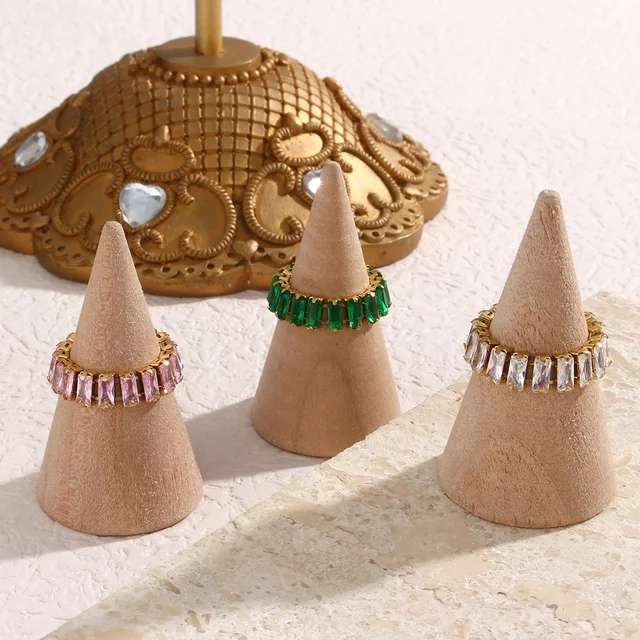 18KT Gold Plated Amy CZ Ring - Atulya Jewellers