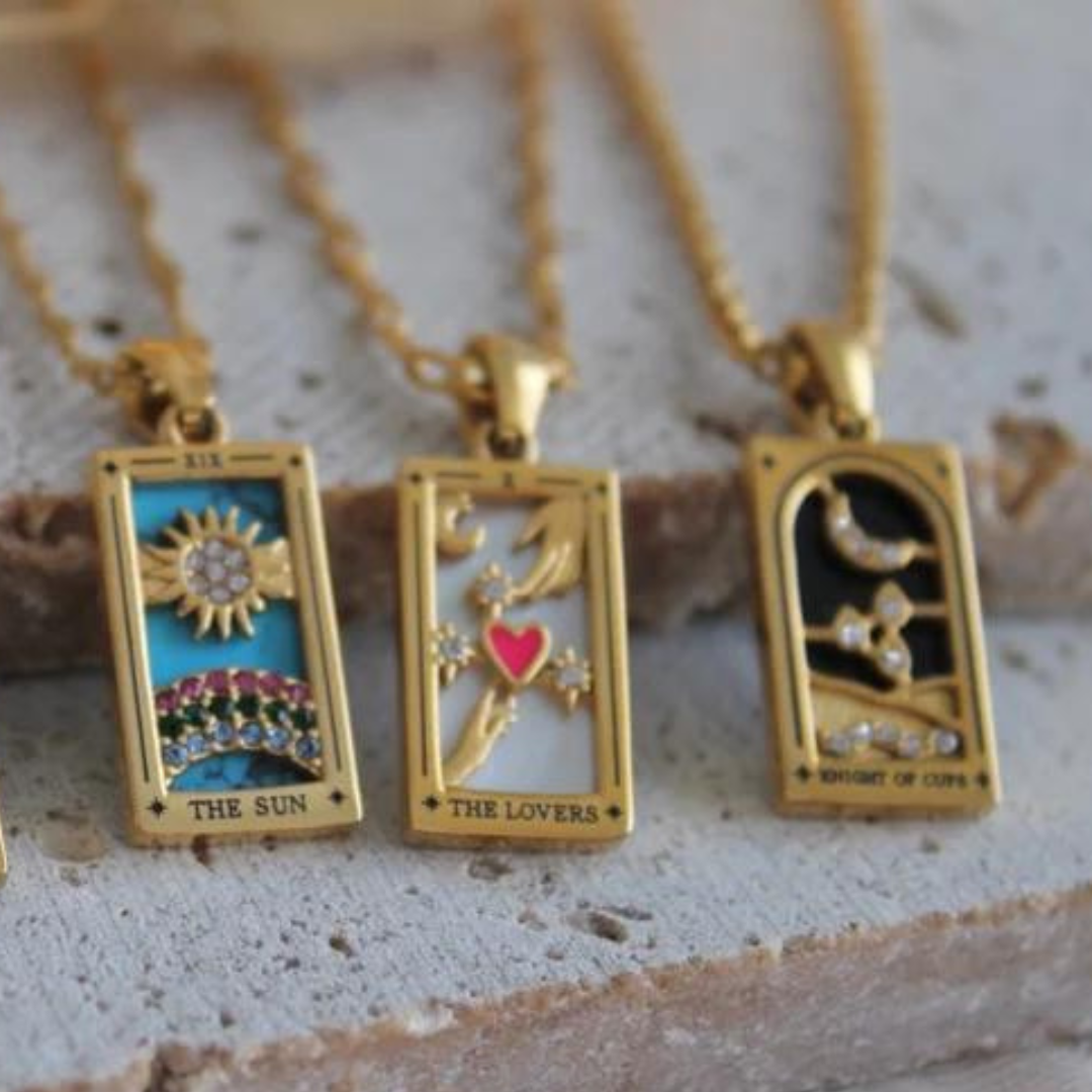 18KT Gold Plated Celestial CZ Necklace - Atulya Jewellers