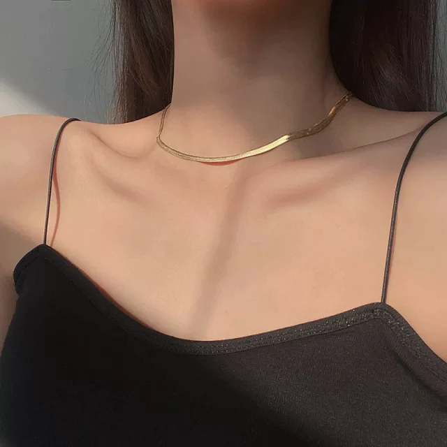 18KT Gold Plated Silk Chain - Atulya Jewellers