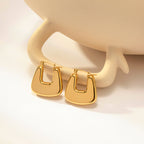 18KT Gold Plated Hand Bag Hoop Earrings - Atulya Jewellers