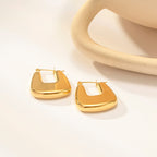 18KT Gold Plated Hand Bag Hoop Earrings - Atulya Jewellers