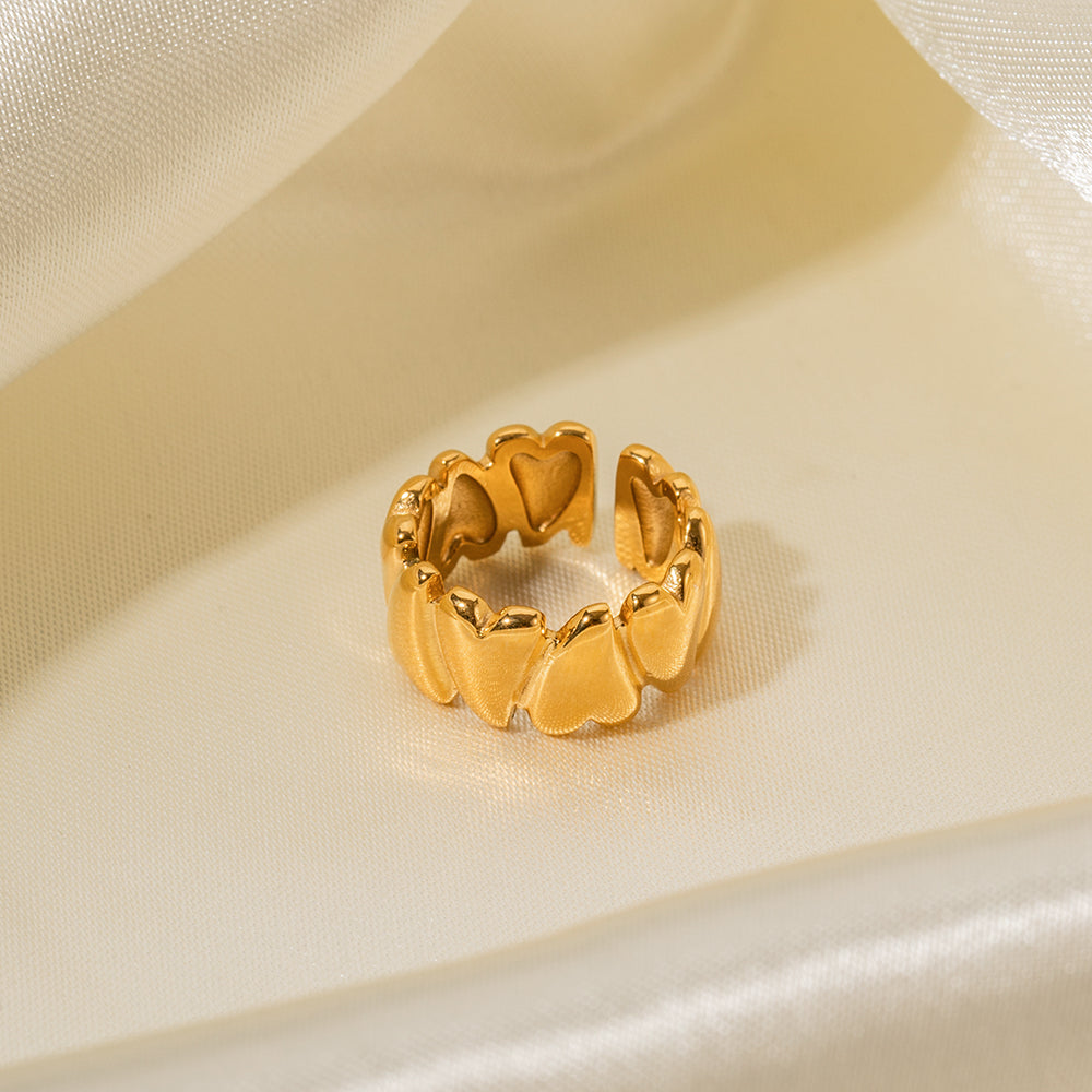 18KT Gold Plated Belle Ring (Re-sizeable) - Atulya Jewellers