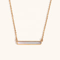 18KT Gold Plated Dainty Bar Necklace - Atulya Jewellers