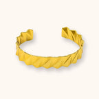 18KT Gold Plated Zig-Zag Cuff Bracelet