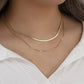 18KT Gold Plated Layered Silk Chain
