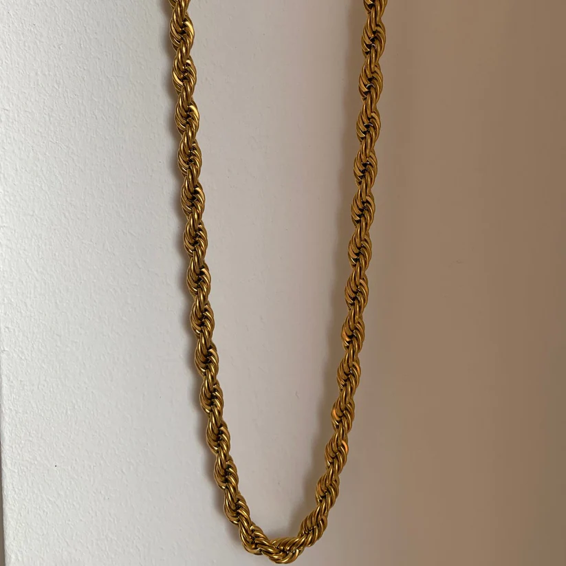 18KT Gold Plated Rope Chain