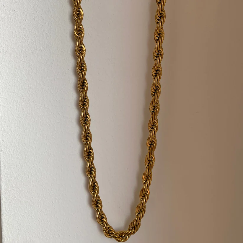 18KT Gold Plated Rope Chain - Atulya Jewellers