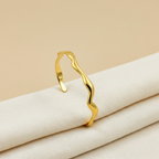 18KT Gold Plated Molora Irregular Cuff Bracelet