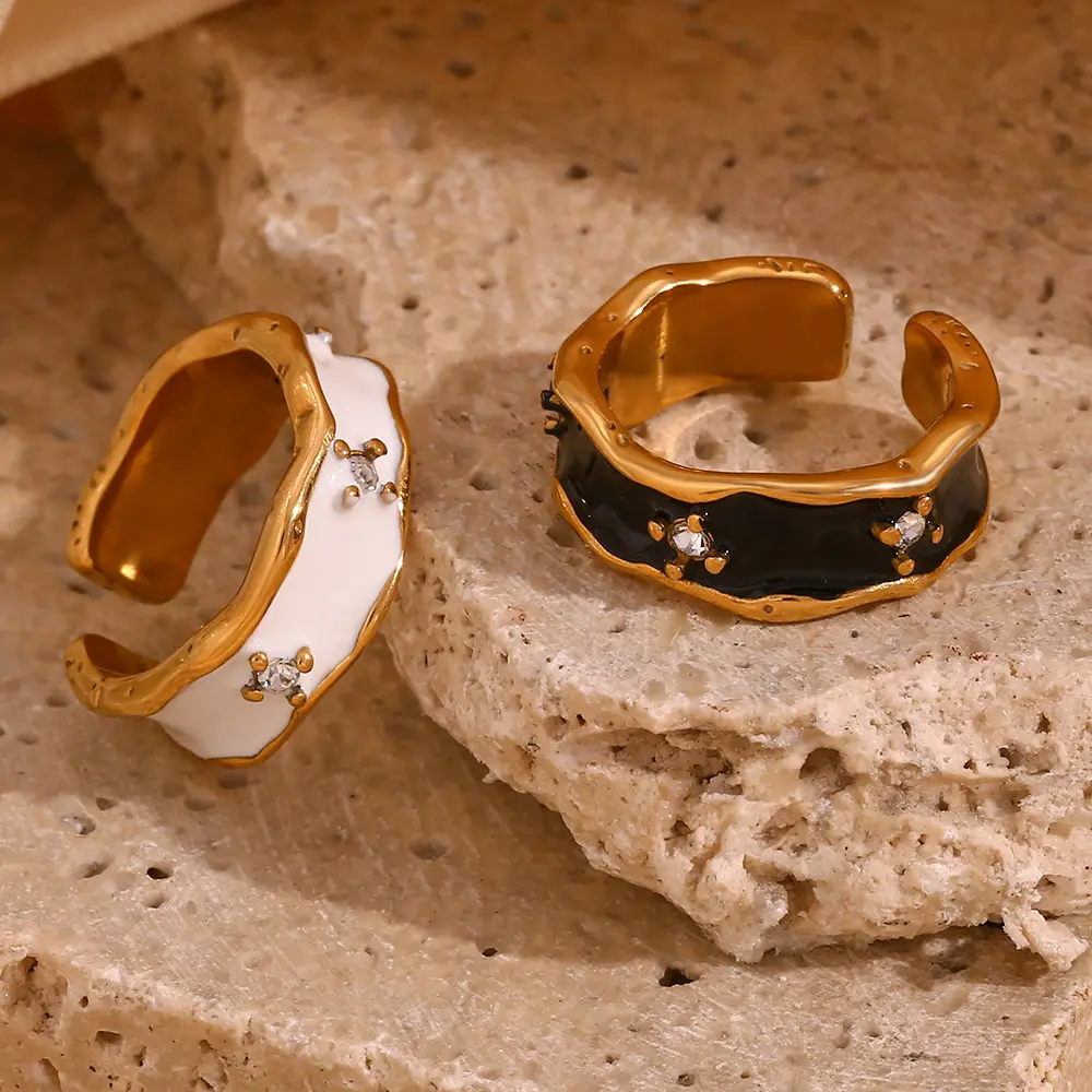18KT Gold Plated Emily CZ Ring - Atulya Jewellers