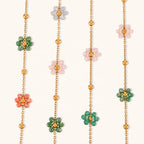 18KT Gold Plated Dainty Bloom Bracelet - Atulya Jewellers