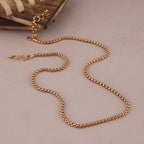 18KT Gold Plated Cube Chain - Atulya Jewellers