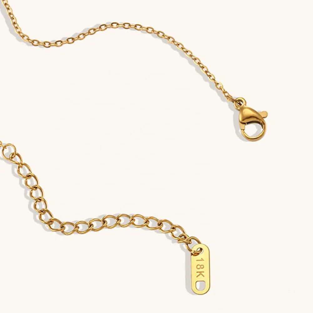 18KT Gold Plated Star Moon Necklace - Atulya Jewellers