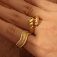 18KT Gold Plated Alaya CZ Ring