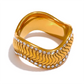 18KT Gold Plated Alaya CZ Ring