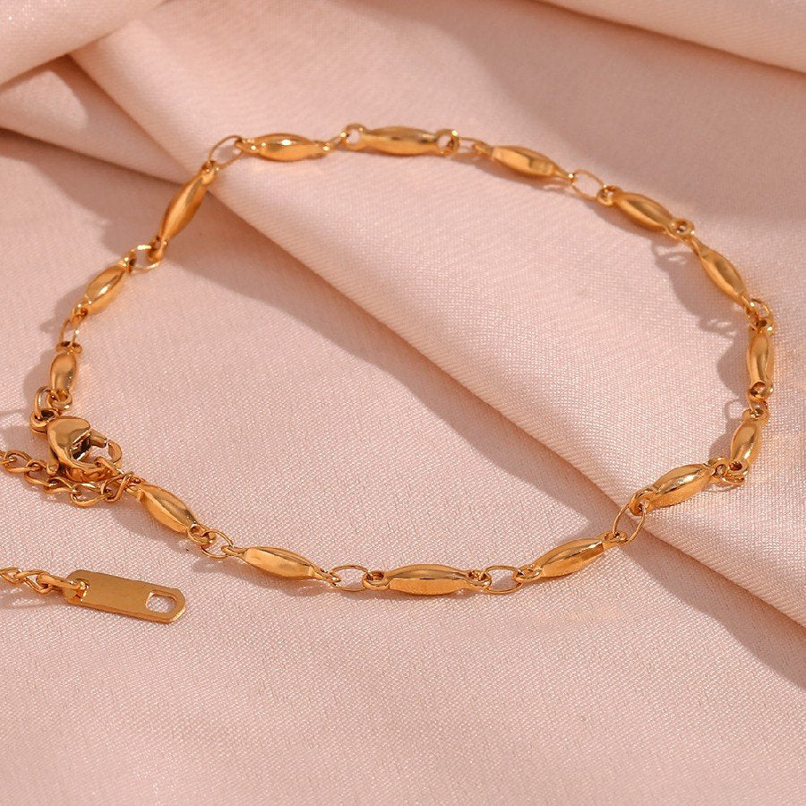 18KT Gold Plated Seed Chain Bracelet