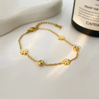 18KT Gold Plated Dainty Daisy Bracelet - Atulya Jewellers