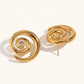 18KT Gold Plated Swirl Earrings