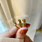 18KT Gold Plated Plain Band Ring - Atulya Jewellers