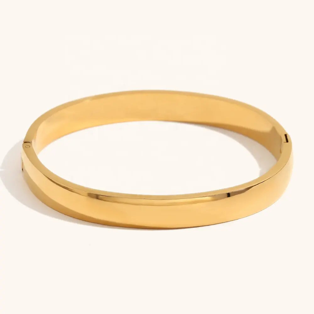 18KT Gold Plated Stackable Glossy Bangle - Atulya Jewellers