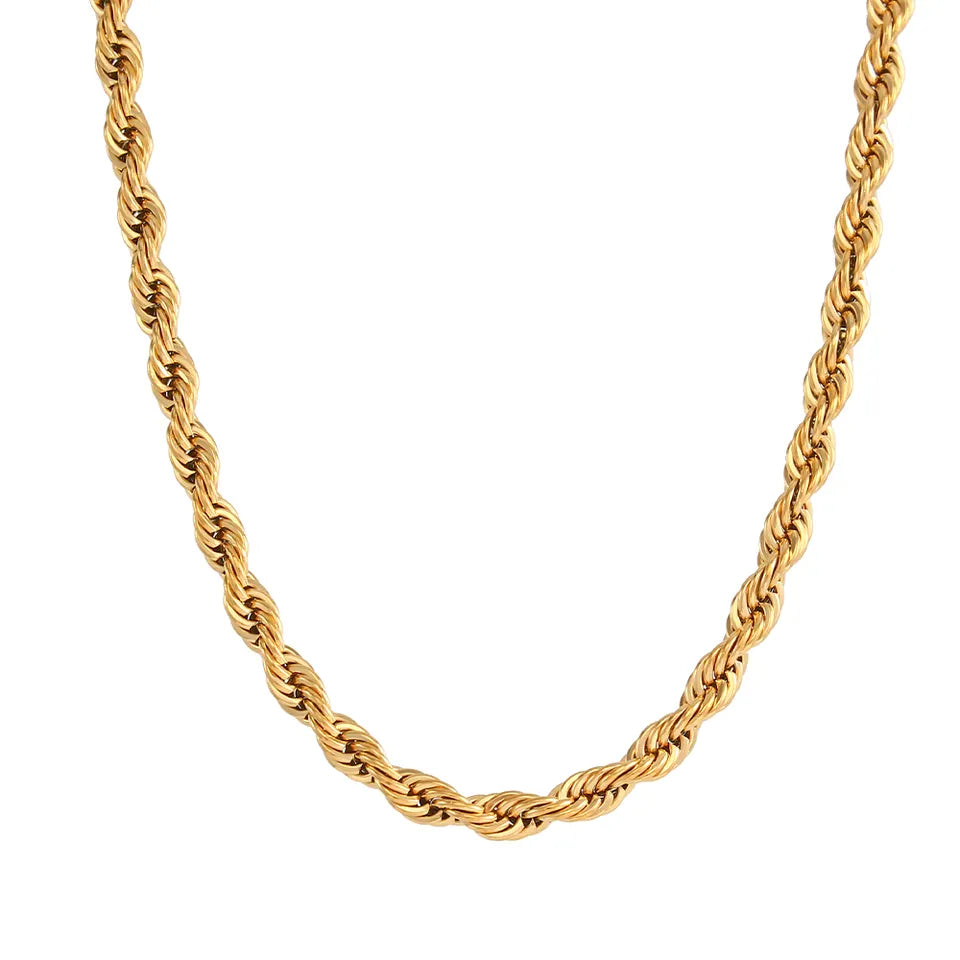 18KT Gold Plated Rope Chain - Atulya Jewellers