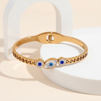 18KT Gold Plated Zivara Evil Eye CZ Bangle