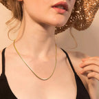 18KT Gold Plated Solid Snake Chain - Atulya Jewellers