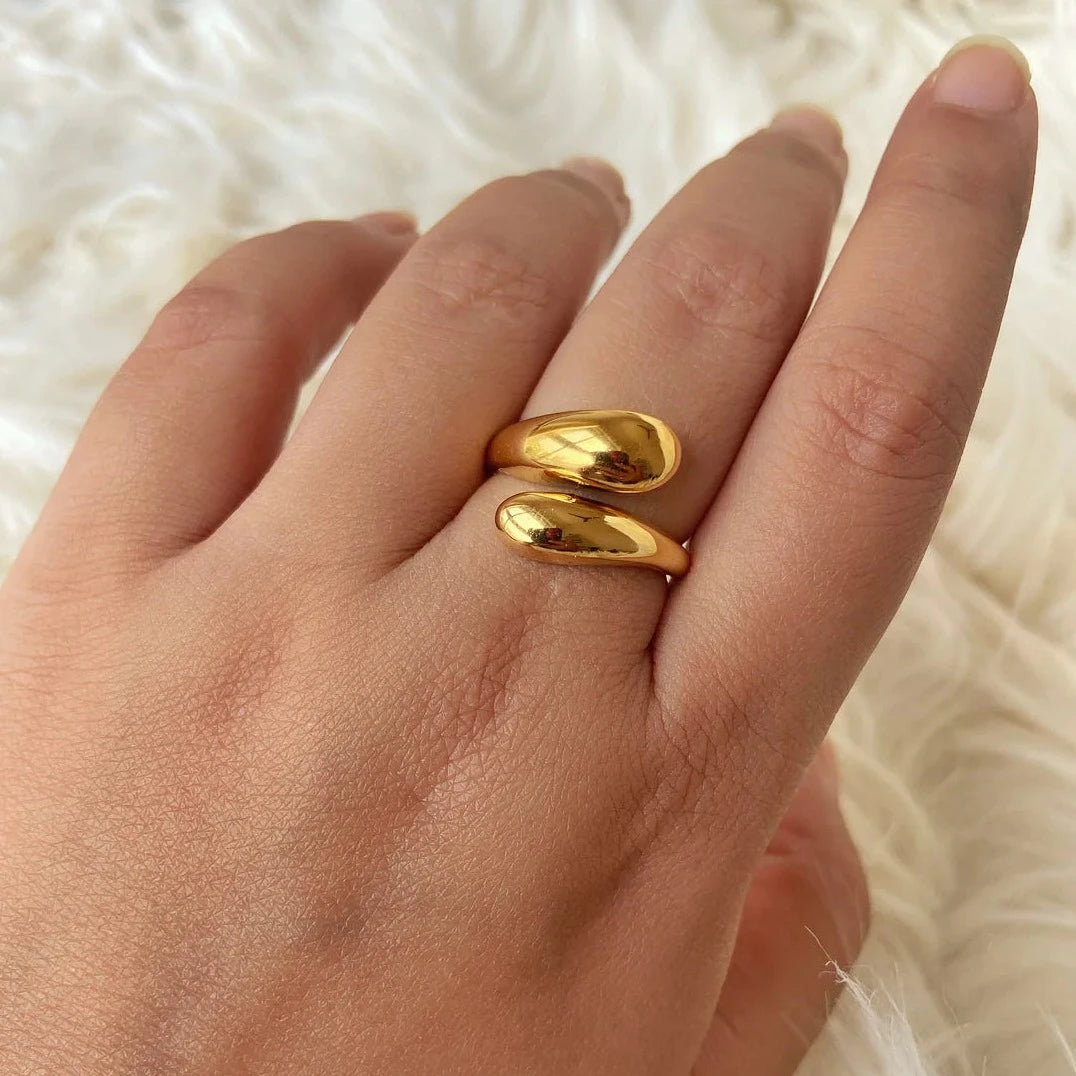 18KT Gold Plated Alisa Ring - Atulya Jewellers