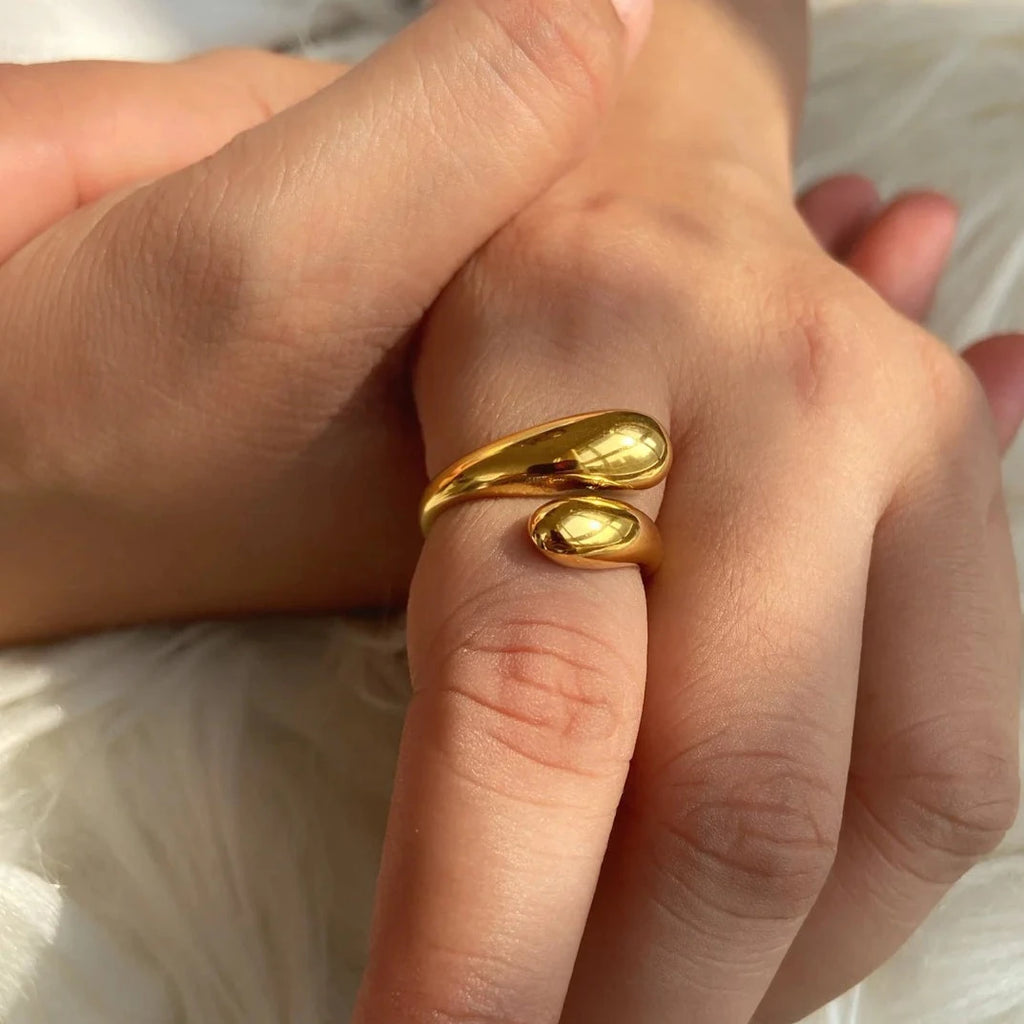 18KT Gold Plated Alisa Ring - Atulya Jewellers