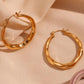 18KT Gold Plated Polly Hoop Earrings