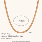 18KT Gold Plated Silk Chain 40cm - Atulya Jewellers