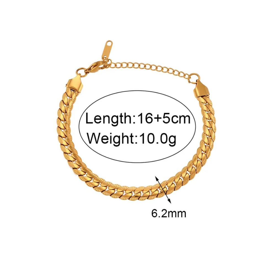18KT Gold Plated Kathie Bracelet - Atulya Jewellers