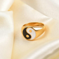 18KT Gold Plated Yin Yang Ring