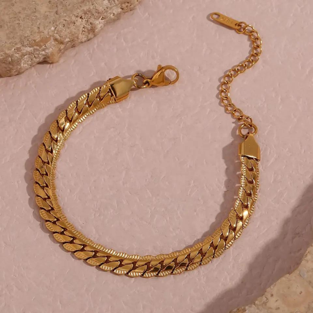 18KT Gold Plated Kathie Bracelet - Atulya Jewellers