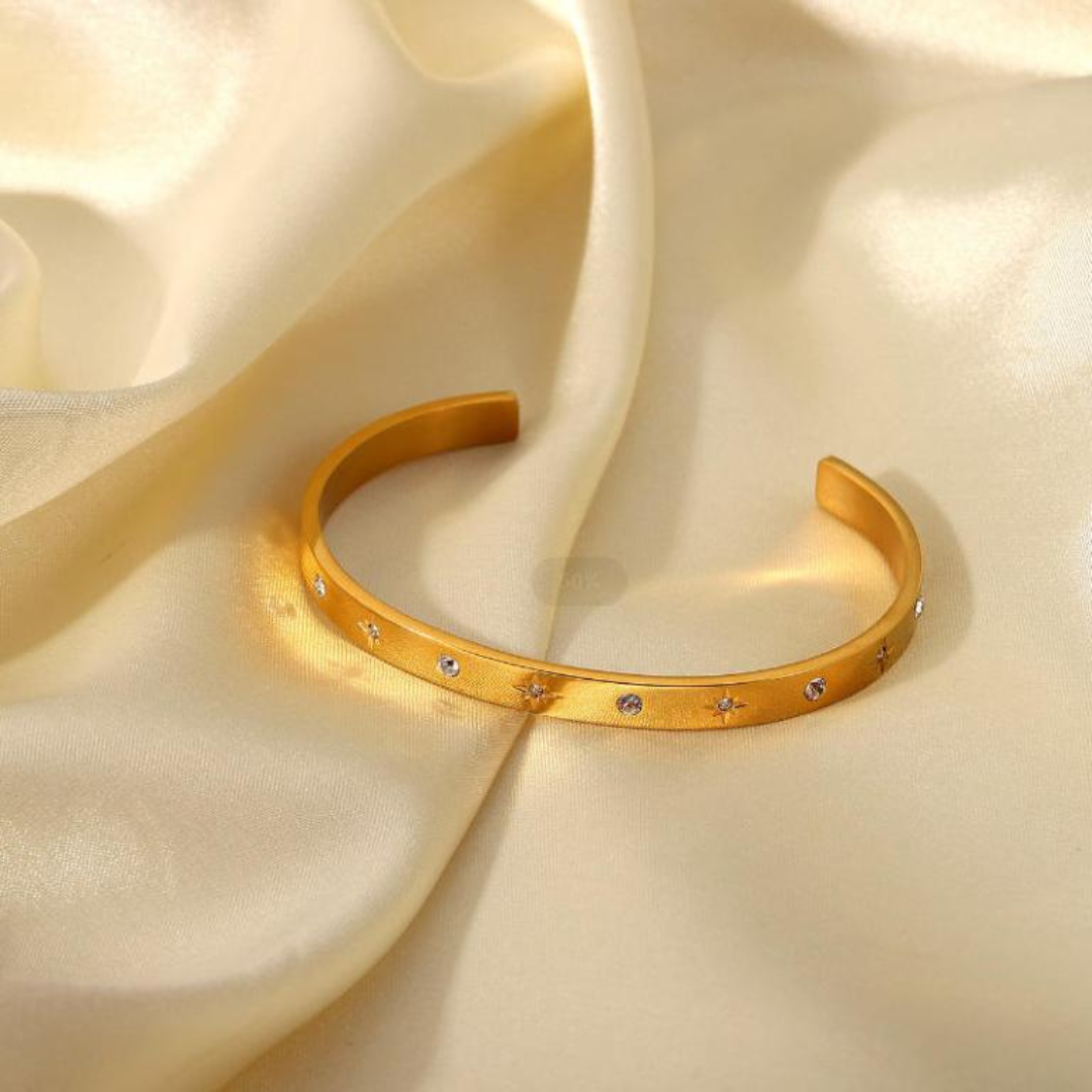 18KT Gold Plated Zoya Cuff Bracelet