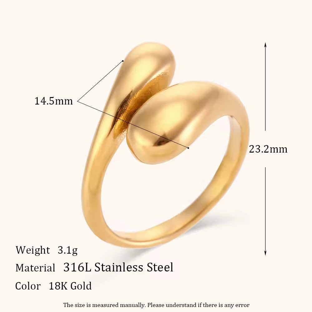 18KT Gold Plated Alisa Ring - Atulya Jewellers